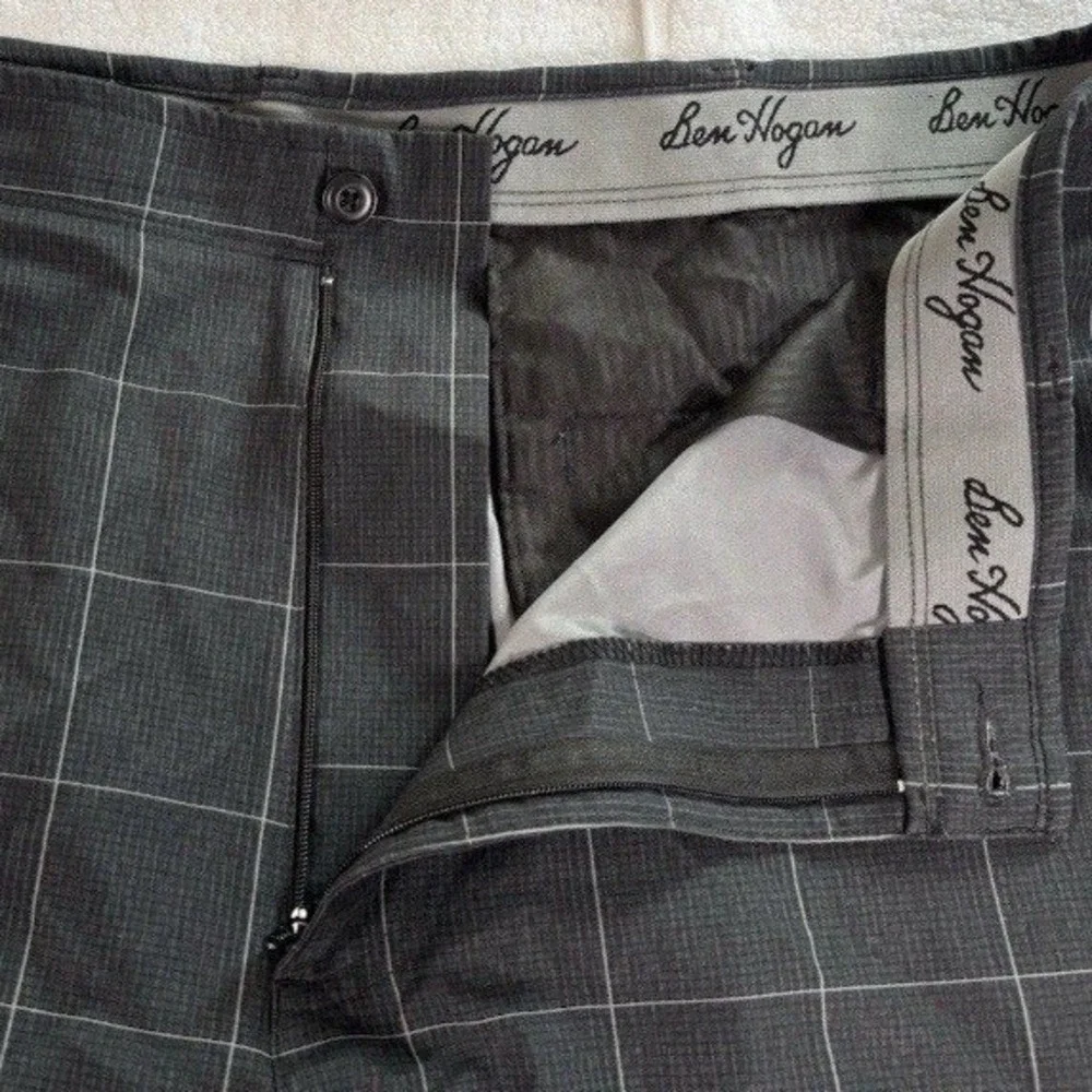 Ben Hogan Golf Shorts Mens 40‎ Grey Bundle Lot 2 Pairs Stretch Performance Check